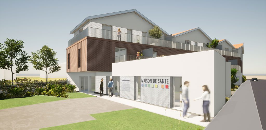 Visuel du projet 37 Logements collectifs, Maison de Santé et locaux d’activité – Fouras (17)
